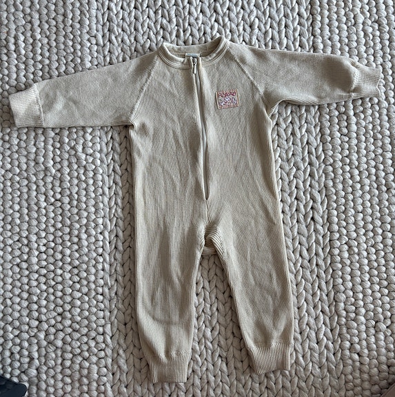 Ruskovilla villahaalari koko 80 beige unisex