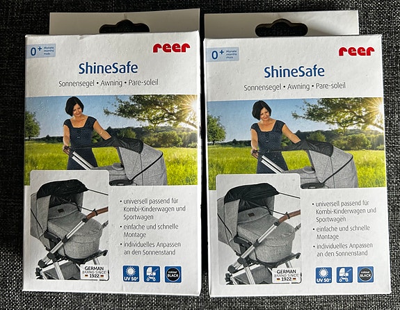 Shinesafe aurinkosuojat 2 kpl vaunuihin