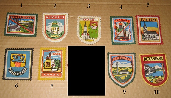 Hihamerkit - 42 kpl (mm. Kuusamo, Mikkeli, Oulu, Kemi, Pallas, Tornio, Kuopio)