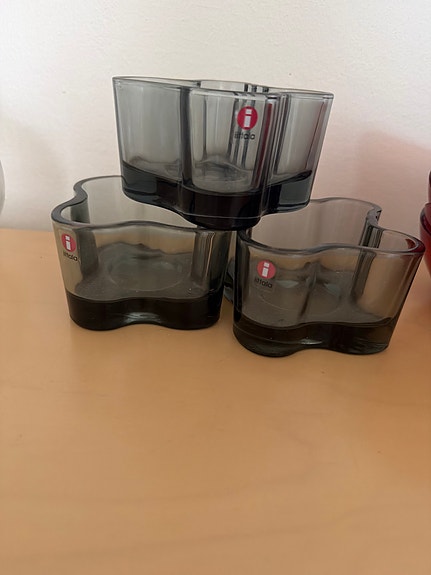 Iittala Aalto kulhot harmaa