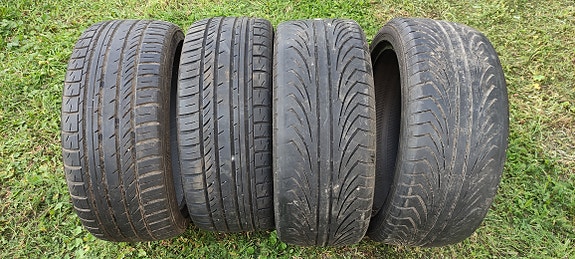 Käytetyt kesärenkaat 4kpl: 205/40R17 + 215/45R17