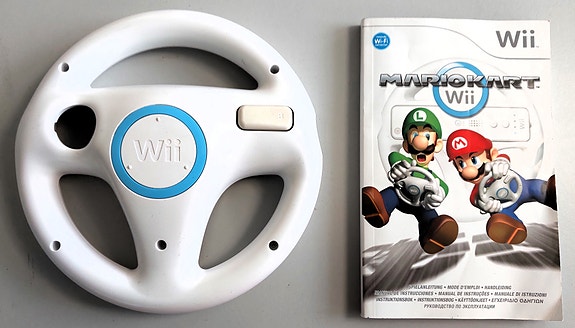 Mariokart Wii autopeli (PAL) + alkuperäinen Wii-ratti