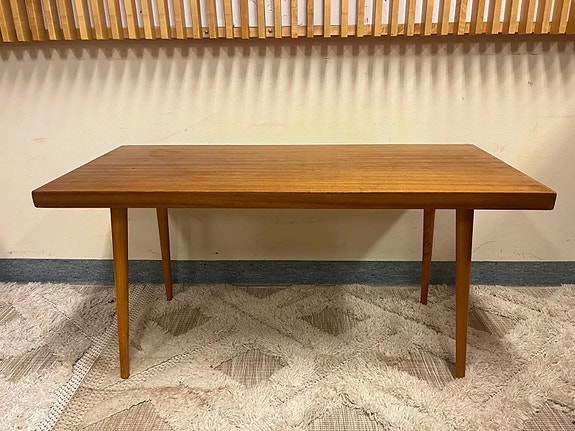 VARATTU💎Siistikuntoinen retro tiikkisohvapöytä (60-luku) Asko / Isku -tyylinen