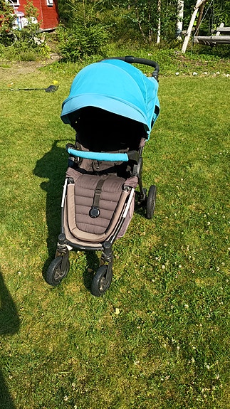 Britax b motion plus lasten rattaat turkoosilla kuomulla