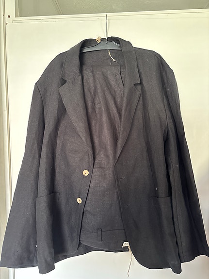 Pellava housut XL Takki L