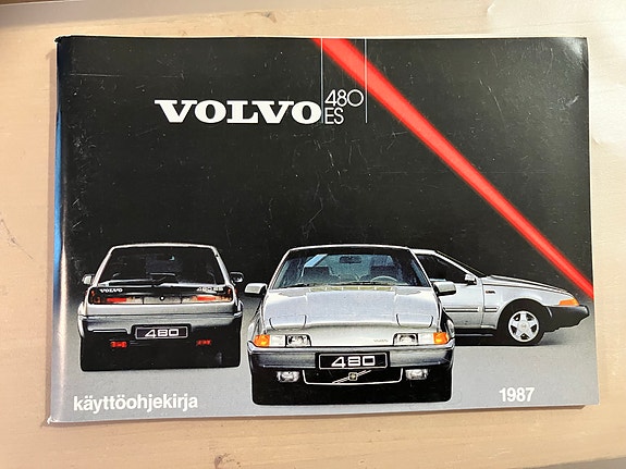 Volvo 480 ES käyttöohjekirja vuosimalli 1987