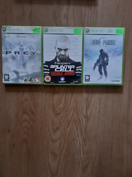 Xbox 360 pelipaketti Prey, Splinter Cell Double Agent ja Lost Planet