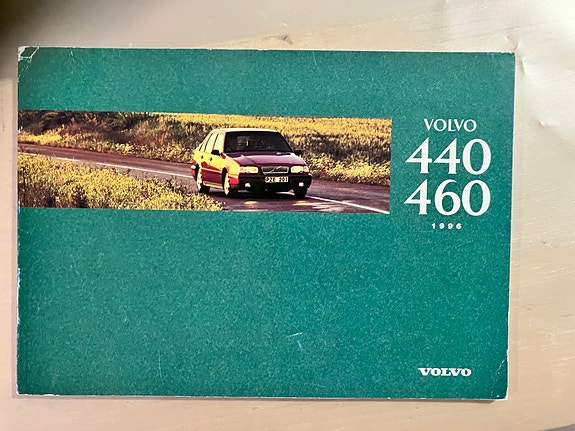 Volvo 440 460 vuosimalli 1996 käyttöohjekirja