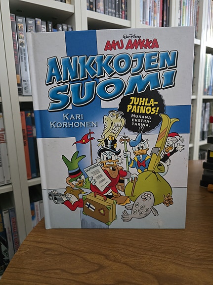 Aku Ankka Ankkojen Suomi juhlapainos kovakantinen kirja