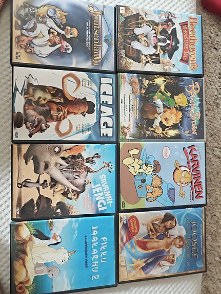 Lasten DVD-elokuvapaketti piirrettyjä ja animaatioita