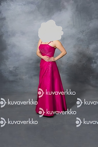 Wanhojentanssien mekko fuksia 38/8