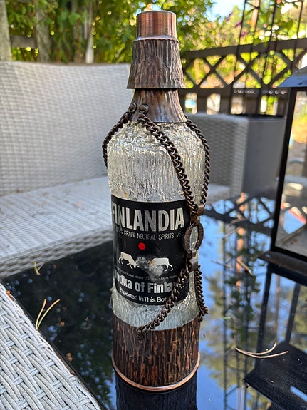 Tapio Wirkkala Finlandia vodkapullo - soittorasia