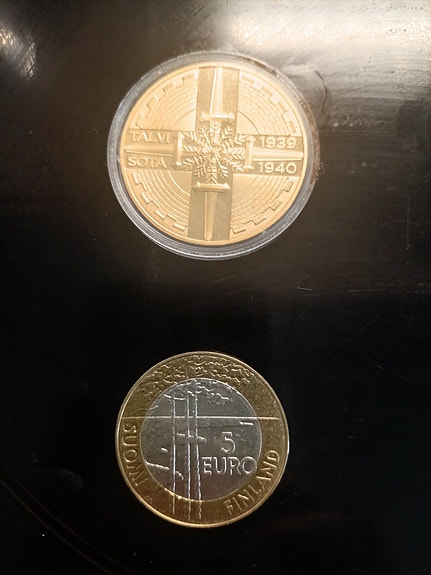 Suomi 5 euron juhlaraha sekä talvisota 1939–1940