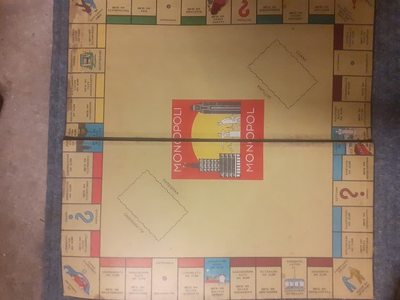 Vanha Monopoli pelilauta(alusta)