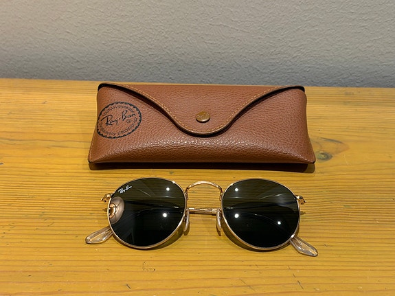 Ray-Ban Round Metal -aurinkolasit, kullanväriset kehykset