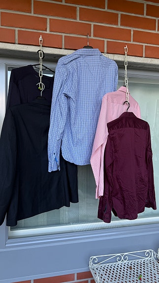 RILEY miesten vaatepaketti / paitoja ja pikkutakki, koot S-XL