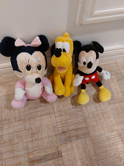 Disney pehmolelut Mikki, Minni ja Pluto