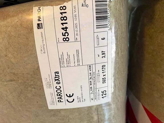 Paroc eXtra eristevillalevyt 100–125 mm 565 x 1170