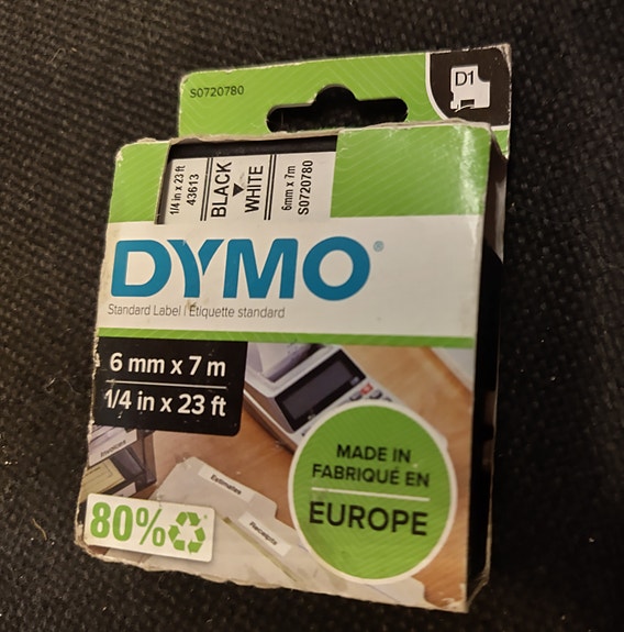Dymo D1 -tarrateippikasetti