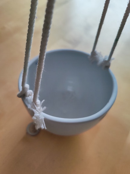 Pentik valkoinen nyöri amppeli ruukku 14 cm halkaisija