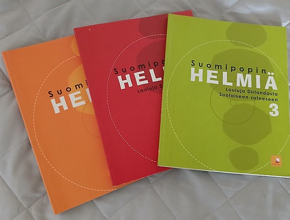 Suomipopin helmiä 1-3 nuottikirjat