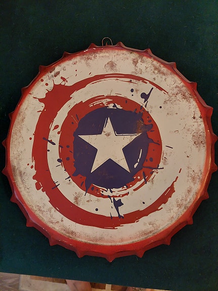 Captain America metallinen seinäkoriste