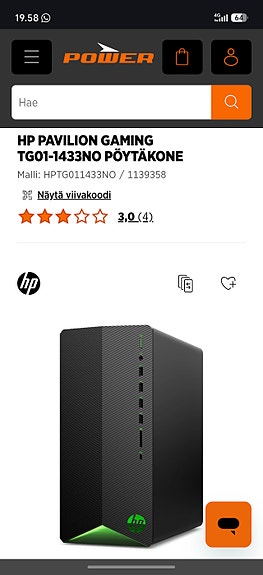 HP pavilion pelikone, 165hz näyttö kaupan päälle