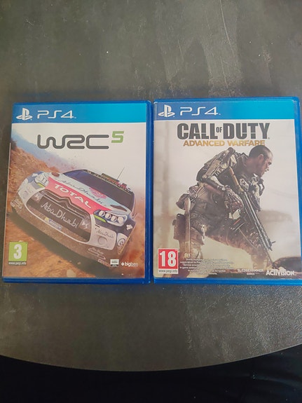 PlayStation 4 pelit WRC 5 ja Call of Duty Advanced Warfare