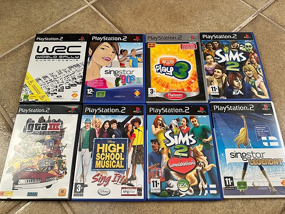 PS2 pelejä