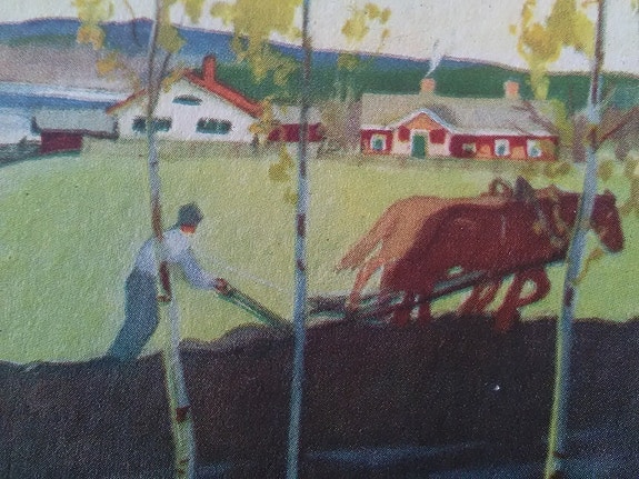 postikortti Martta Wendelin Kyntäjä