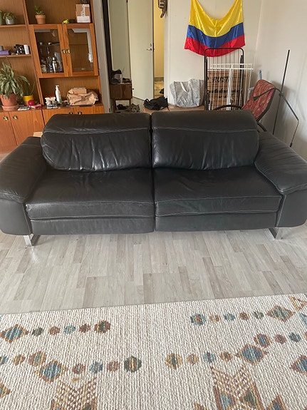 Natuzzi 3-istuttava design nahkasohva