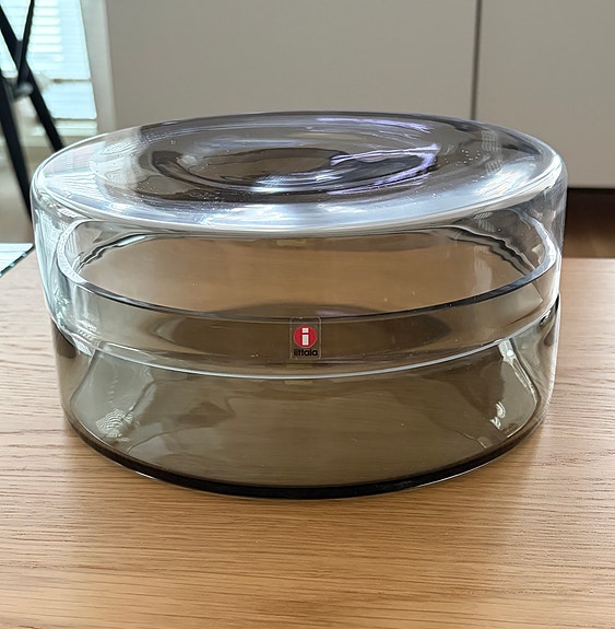 Iittala Vitriini pyöreä kirkas / harmaa
