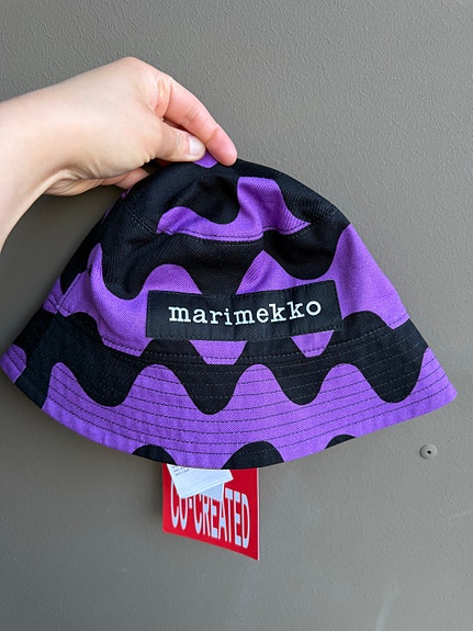 Marimekko bucket-hattu S violetti puuvilla (Uusi)