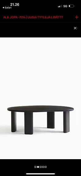 H&M Home sohvapöytä musta