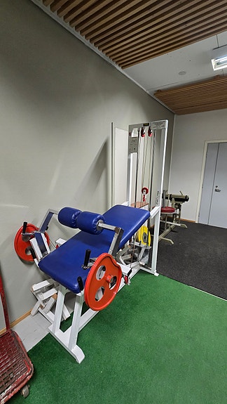 Hamstring-jalkakone kuntosalille painopakalla