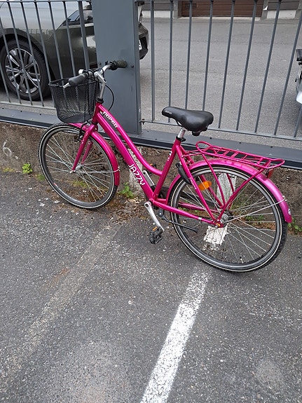 nopsa jazzy kaupunkipyörä 24" S unisex pinkki
