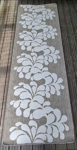UUSIA Vallila Hertta -mattoja 80x250 cm beige/valkoinen