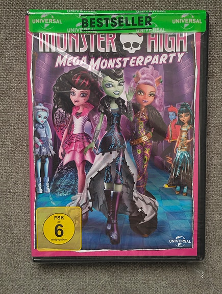 Monster High: Mega Monsterparty DVD (uusi, muoveissa – ei suomenkielinen)