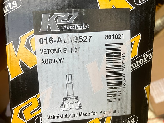 Audi S3/TT/VW Beetle/Golf/SEAT Leon 1.8T/3.2 Ulompi Vetonivel 98-06