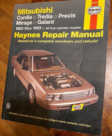 Haynes korjausopas Mitsubishi Cordia Tredia Precis Mirage Galant 1983–1993