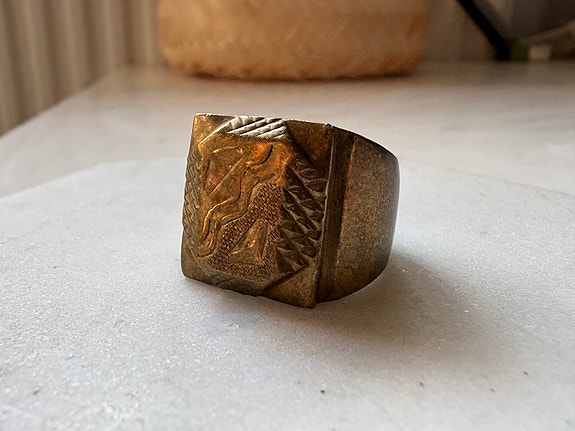 Miesten Vintage Kantasormus