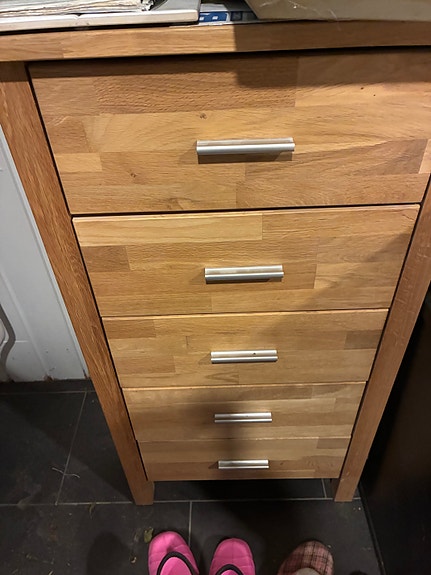 IKEA puinen laatikosto 5 laatikkoa