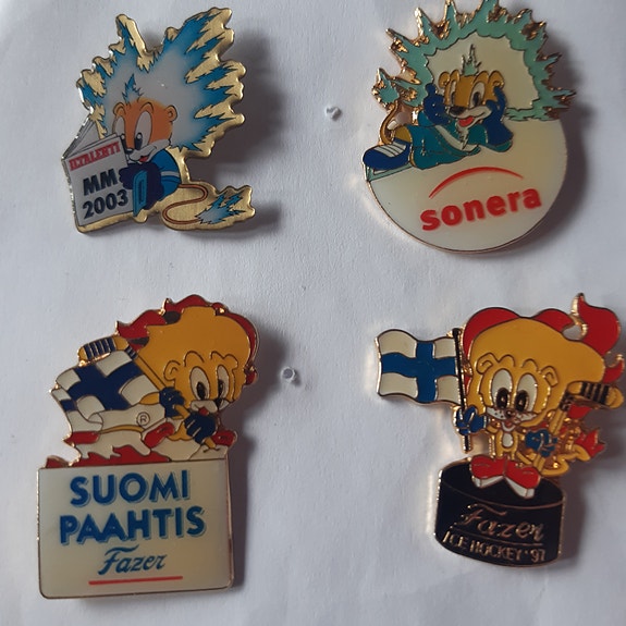 Jääkiekon MM-kisat Suomi 2003 ja 1997 pinssit
