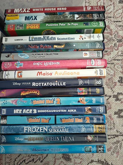 Lasten DVD:t piirretyt ja animaatiot