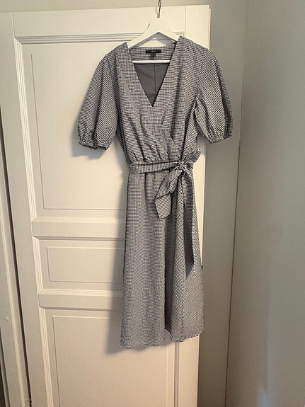 ESPRIT kesämekko koko 42 harmaa ruudullinen
