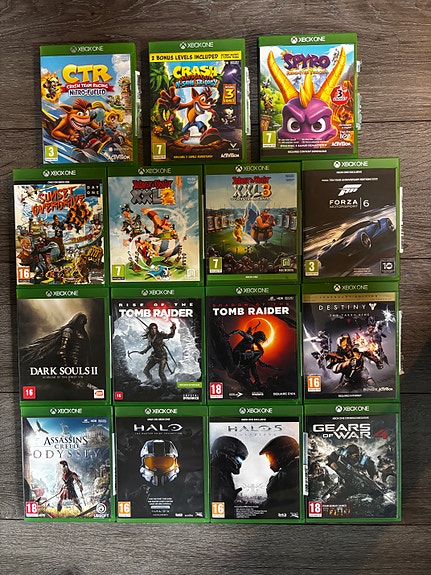 Paljon XBOX One pelejä