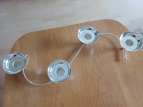 Partylite hopeaköynnös kynttelikkö