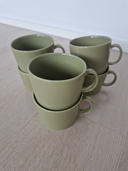 Iittala Teema mukit vihreä 6kpl