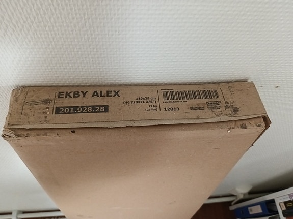Ekby Alex valkoinen hyllypaketti