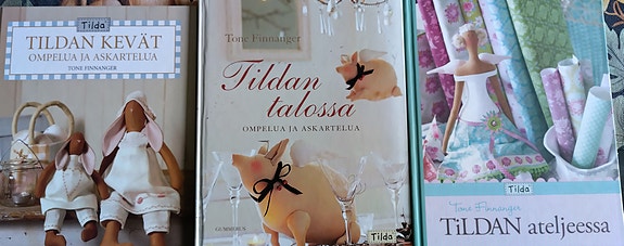 Tone Finnanger Tilda -kirjat ompelu ja askartelu (3 kpl)